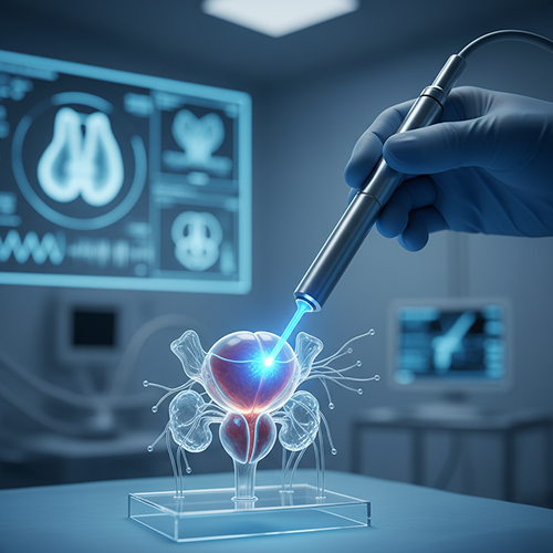 Nanoknife treatment for prostate cancer